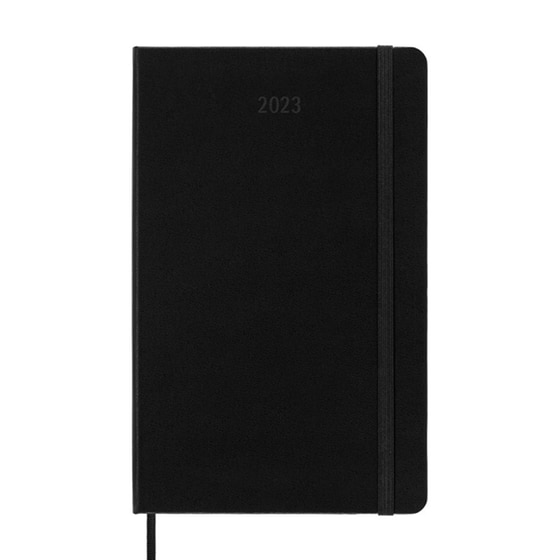 Ημερολόγιο Moleskine 2023 Εβδομαδιαίο 12M 13 x 21 cm Μαύρο image 1