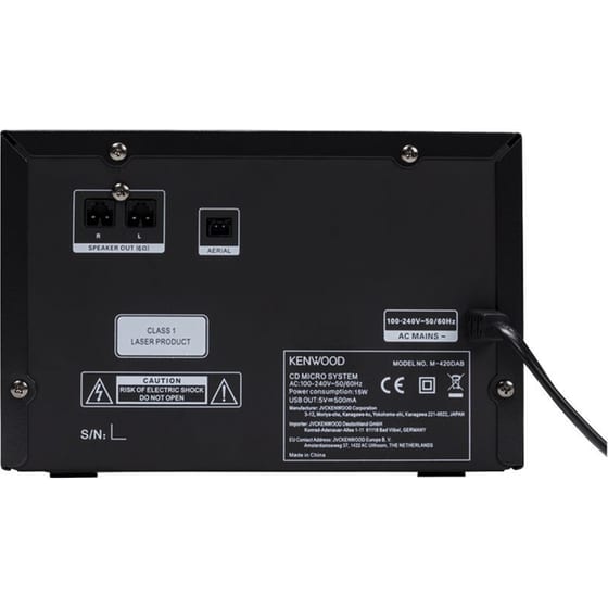 Ηχοσύστημα Kenwood M-420DAB 14 W - Μαύρο image 3