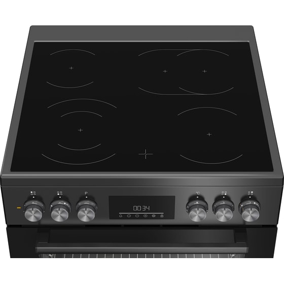 BEKO FBM6730GA 72 Lt Ανθρακί Ηλεκτρική Κουζίνα Κεραμική image 2