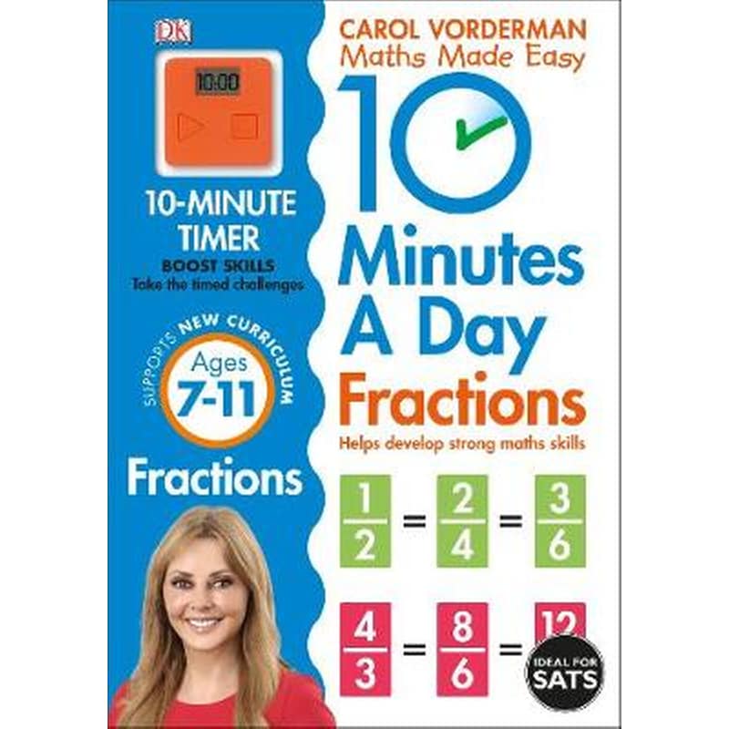 10 Minutes A Day Fractions, Ages 7-11 (Key Stage 2) 1288798