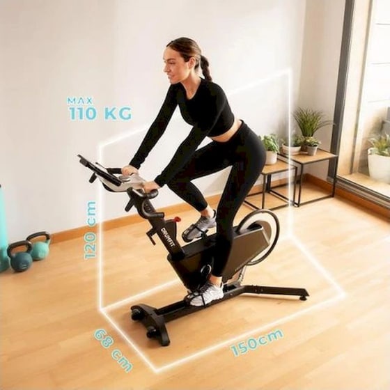 Ποδήλατο Γυμναστικής Cecotec Spin DrumFit Indoor Professional Incline CEC-07250 - Μαύρο image 9
