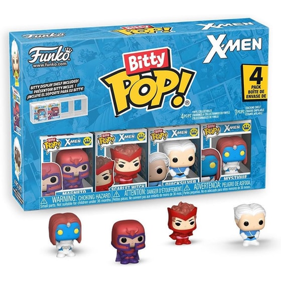 Funko Bitty Pop! - X-Men - Magneto, Scarlet Witch, Quicksilver & Mystique (4-pack) image 0