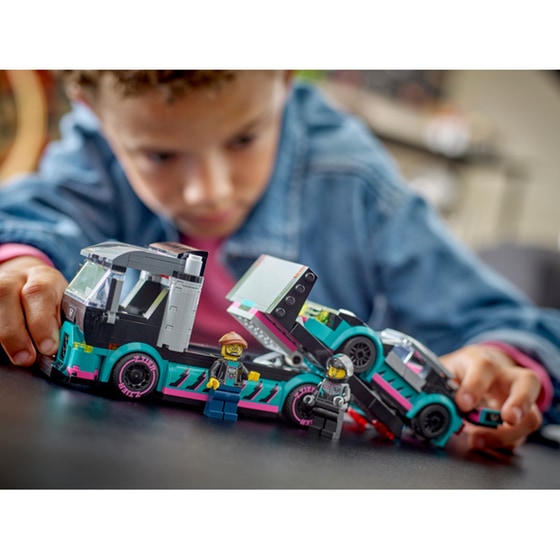 LEGO® City Race Car and Car Carrier Truck (60406) image 4