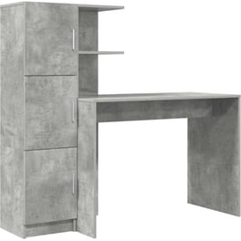 Γραφείο VidaXL 133,5x50x124 cm - Γκρι Σκυροδέματος (2 τεμ.)