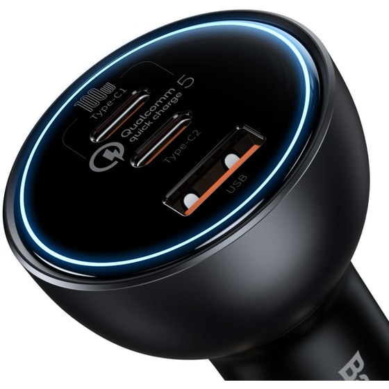 Φορτιστής Αυτοκινήτου Baseus C 160W PPS - Μαύρο image 2