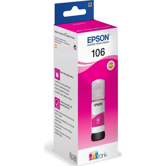 Epson 106 Ματζέντα Μελάνι Εκτυπωτή C13T00R340 image 1