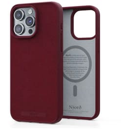 Θήκη Apple iPhone 15 Pro Max - Njord Suede MagSafe Case - Red