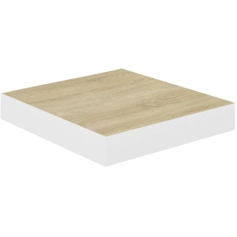 Ράφια Τοίχου VidaXL από MDF 23x23.5x3.8 cm 2 Τμχ - Δρυς /Λευκό