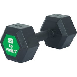 Βαράκι Εξάγωνο 8kg Amila Original Rubber H 90589 από Ατσάλι Q235 - Μαύρο