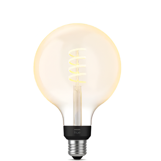 Έξυπνη Λάμπα Philips Hue Filament Globe 7W G125 E27 - Λευκό image 0
