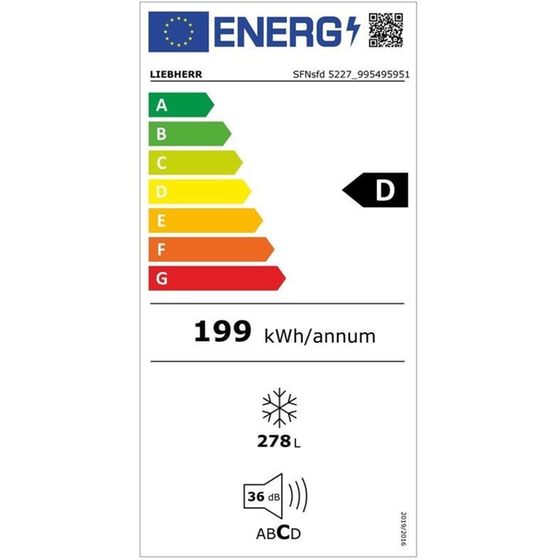 LIEBHERR SFNsfd 5227 Plus NoFrost 277 Lt Inox  Καταψύκτης Όρθιος image 5