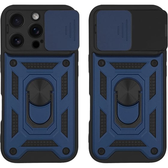 Θήκη Apple iPhone 16 Pro - Sonique Ring Armor CamPro - Μπλε image 0