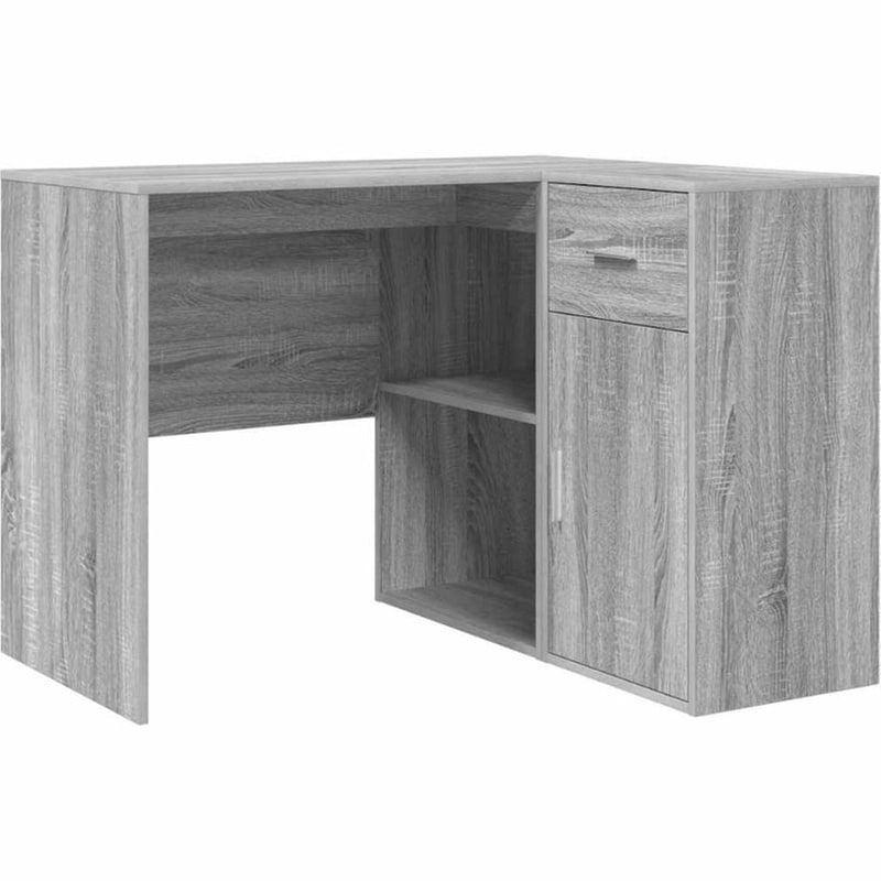 Γωνιακό Γραφείο VidaXL με Συρτάρι 102x88x75 cm - Γκρι Sonoma