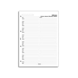 Ανταλλακτικά Φύλλα A4 Filofax Filofax Όνομα Διεύθυνση Τηλέφωνο E-mail