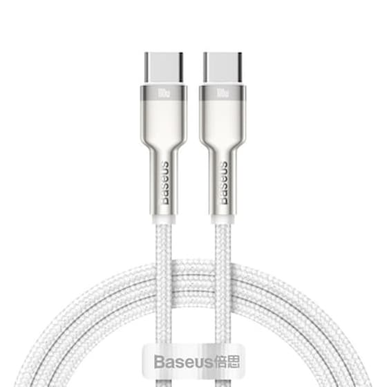 Καλώδιο δεδομένων Baseus Cafule Series Metal Usb-C to Usb-C 1m - Silver image 0