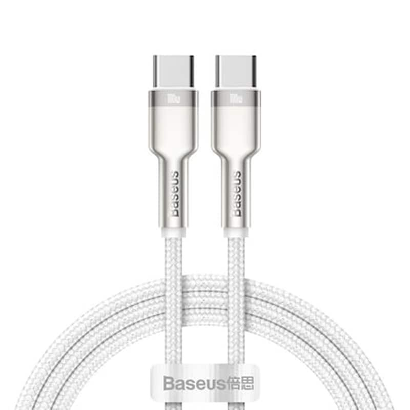 BASEUS Καλώδιο δεδομένων Baseus Cafule Series Metal Usb-C to Usb-C 1m - Silver