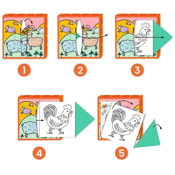 Djeco Ζωγραφίζω Εικόνες Έκπληξη Φάρμα image 2