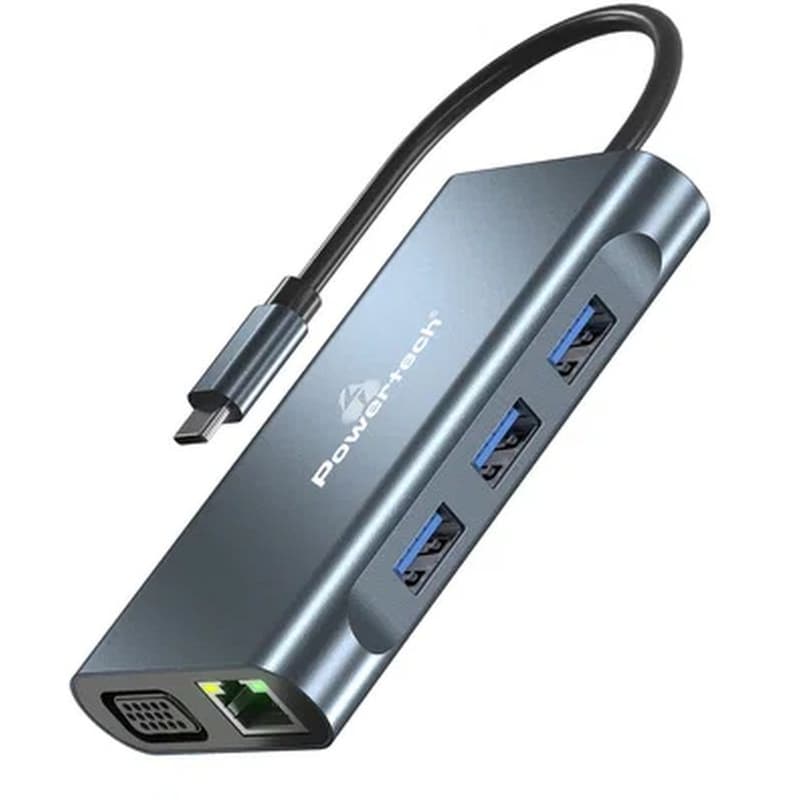 Docking Station Powertech BYL-2311 8-Ports - Γκρι