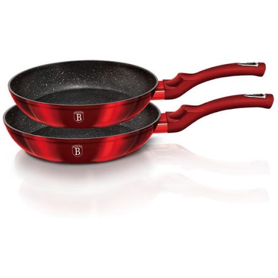 Σετ Τηγάνια BERLINGER BH-1612NF 2 τμχ Κόκκινο image 2