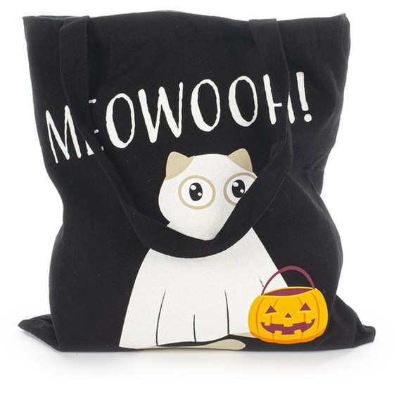 Τσάντα Tote Tri-Coastal με Glitter Cat Ghost image 2