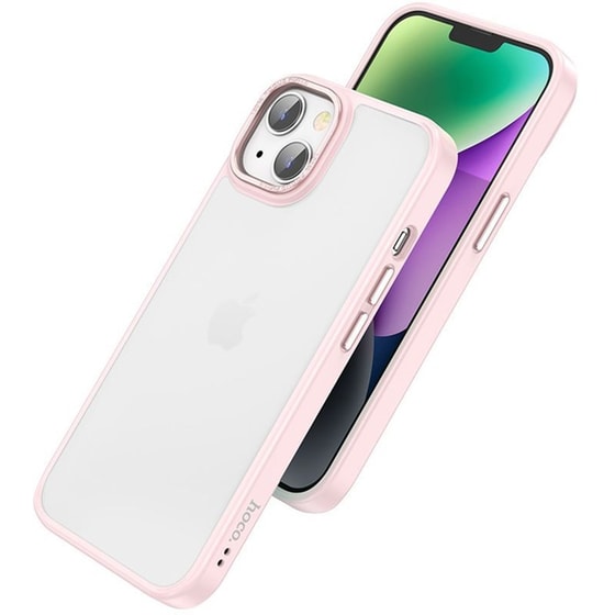 Θήκη Apple iPhone 14 Plus - Hoco Golden Shield Frosted - Pink image 0