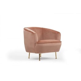 Πολυθρόνα 24mall Piccolino από Ύφασμα/Ξύλο 83x93x85 cm - Ροζ