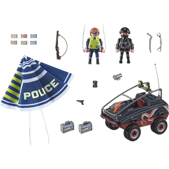 PLAYMOBIL® City Action Καταδίωξη Αμφίβιου Οχήματος από Αστυνομικό Αλεξίπτωτο (70781) image 1