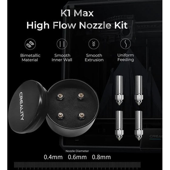 Creality High Flow Nozzle Kit 4τμχ image 5