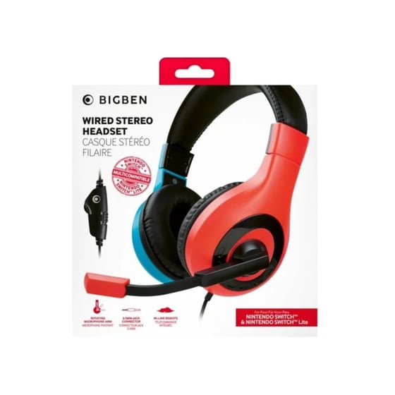 Gaming Headset Nacon Stereo V1 - Nintendo Switch - Κόκκινο/Μπλε image 5