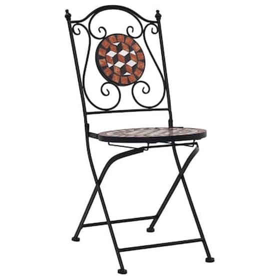 Καρέκλες Μπιστρό Vidaxl Κεραμικές 2 Τεμ. 52x37x87cm - Καφέ image 2