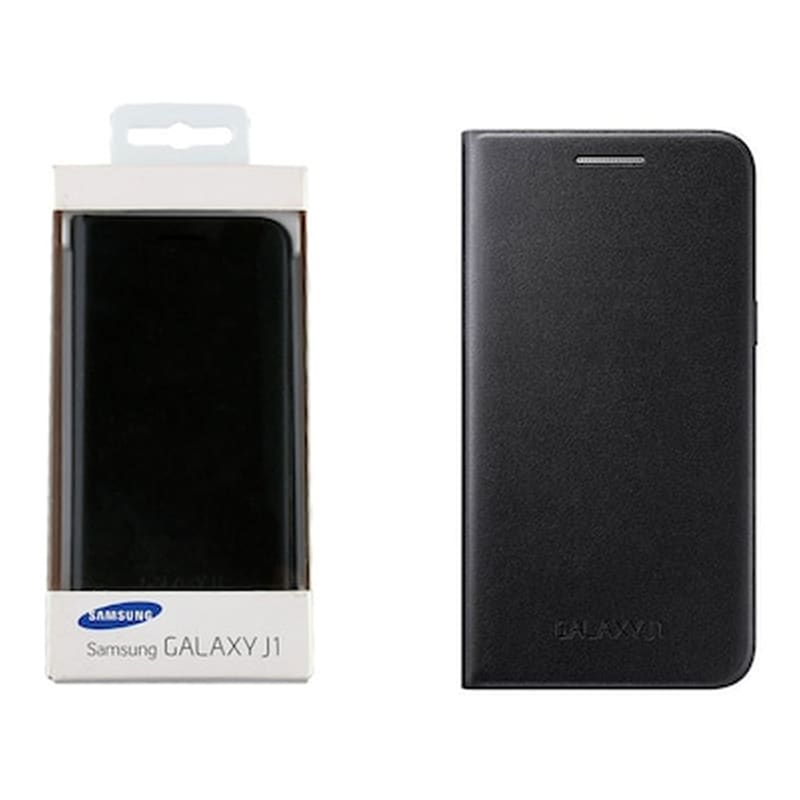 SAMSUNG Θήκη Samsung Galaxy J1 - Samsung Flip Cover - Black