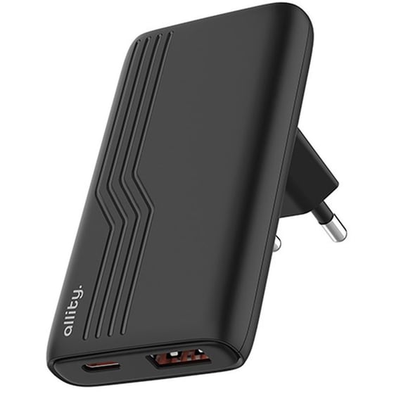 Φορτιστής Πρίζας Allity ATC‑02 USB‑A, USB‑C 65 W - Μαύρο image 0
