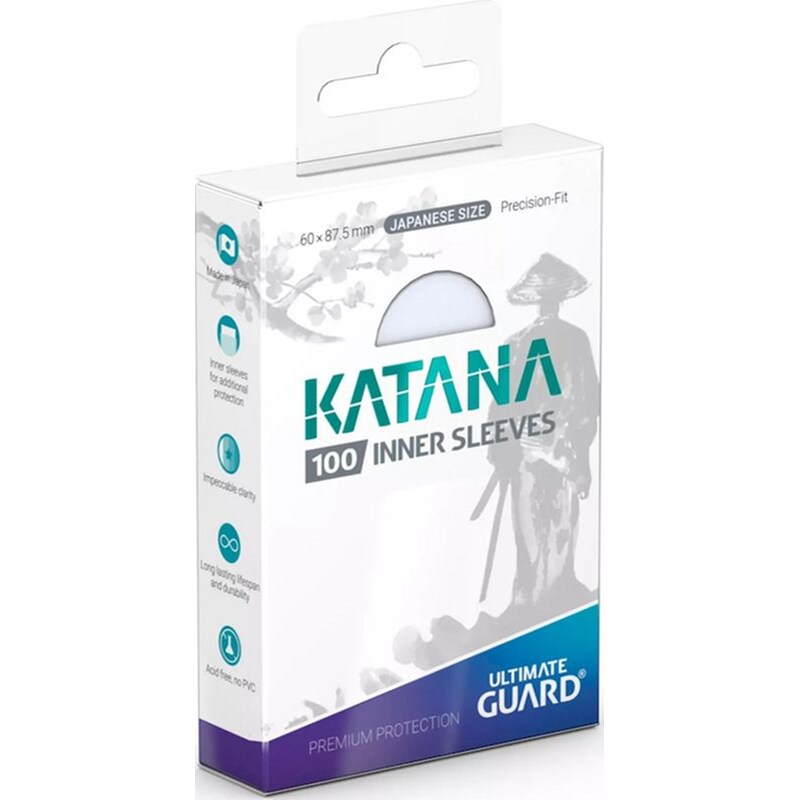 Ultimate Guard Katana Inner Sleeves Standard Size - Clear(100 Sleeves)