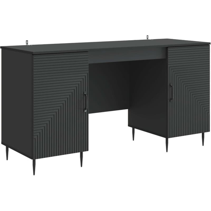 Γραφείο VidaXL από Επεξεργασμένο Ξύλο 142,5x50x75 cm - Μαύρο