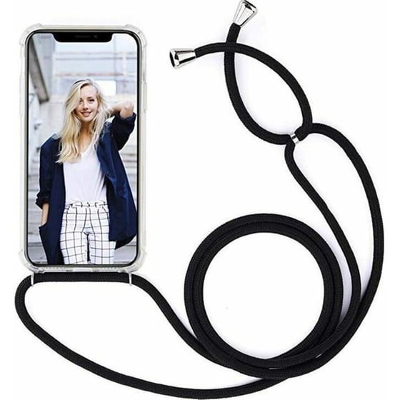 Θήκη Apple iPhone 12 Pro Max - Technovo με Λουράκι - Διάφανο image 0