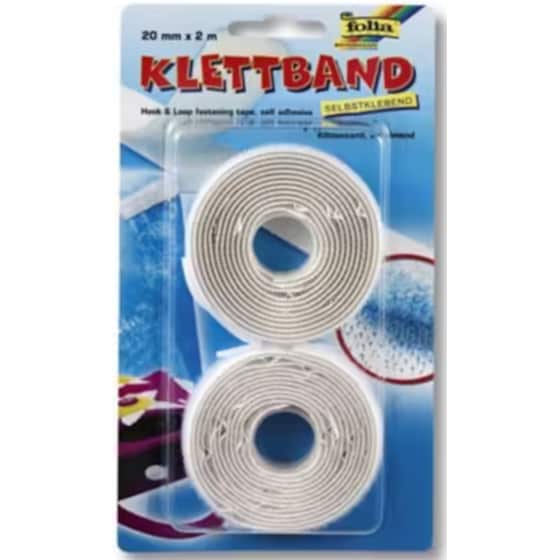 Κολλητική Ταινία Velcro Folia 0. 02 x 2m Folia 2 Τεμάχια image 0