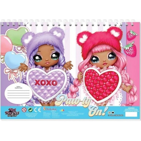 Μπλοκ Ζωγραφικής Διακακης Αεβε&nbsp;Nanana&nbsp;Α4&nbsp;40&nbsp;Φύλλων (1 Τεμάχιο) image 0