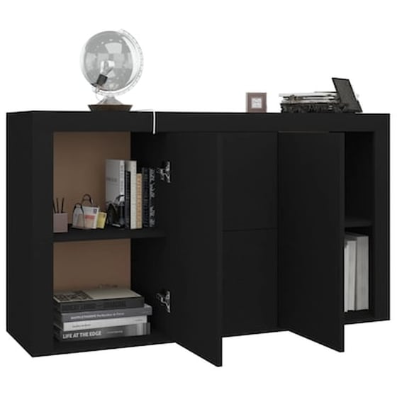 Vidaxl Μπουφές Μαύρος 120 X 36 X 69 Εκ. Από Μοριοσανίδα image 4