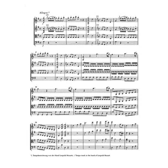 Βιβλίο Για Σύνολα Barenreiter Mozart - The Thirteen Early String Quartets [pocket Score] image 3