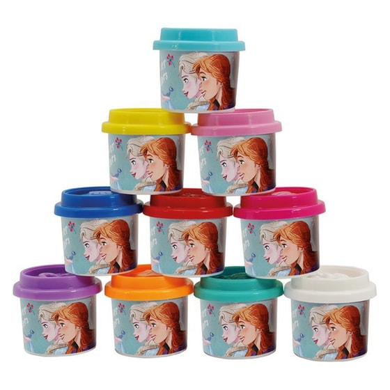 AS Company Πλαστελίνη Disney Frozen Σακουλάκι Με 10 Βαζάκια Και Καπάκια Καλουπάκια image 1