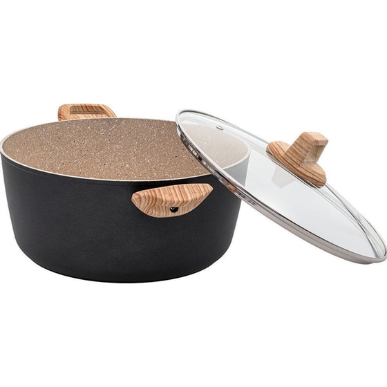 Κατσαρόλα ESTIA EARTH 0110225 28 cm 6.9 L Μαύρο image 1