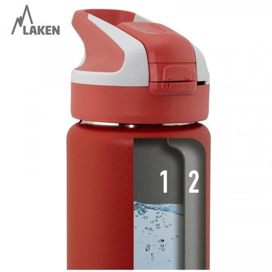 Παγούρι Θερμός Laken με Καλαμάκι Μπλε 500ml image 4