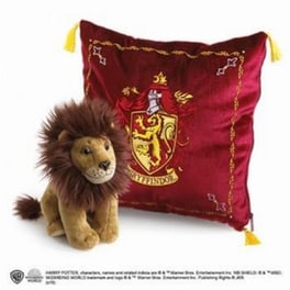 Μαξιλάρι The Noble Collection Harry Potter Gryffindo με δώρο Λούτρινη Φιγούρα - Κόκκινο