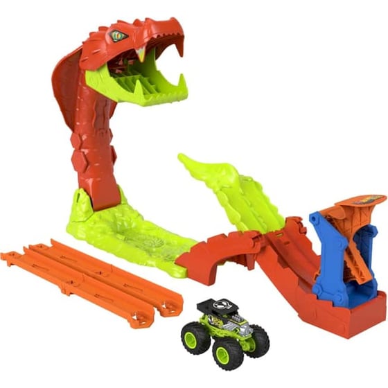 Mattel Hot Wheels Monster Trucks Πίστα Επίθεση Φιδιού image 5
