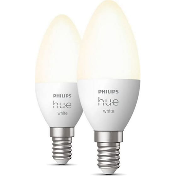 Έξυπνη Λάμπα Philips Hue White Candle B39 E14 2τμχ - Θερμό λευκό image 2
