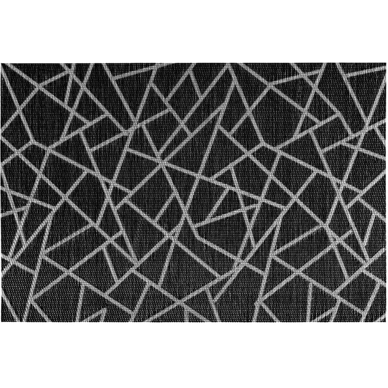 Σουπλά Spitishop Craquele Black από PVC 30x45cm - Μαύρο/Λεύκο