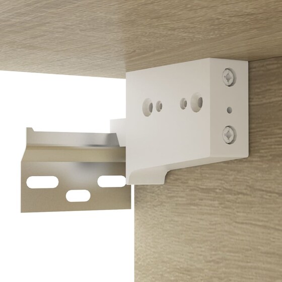 Έπιπλο Τηλεόρασης VidaXL από Μοριοσανίδα 100x30x26.5 cm  - Καφέ image 4