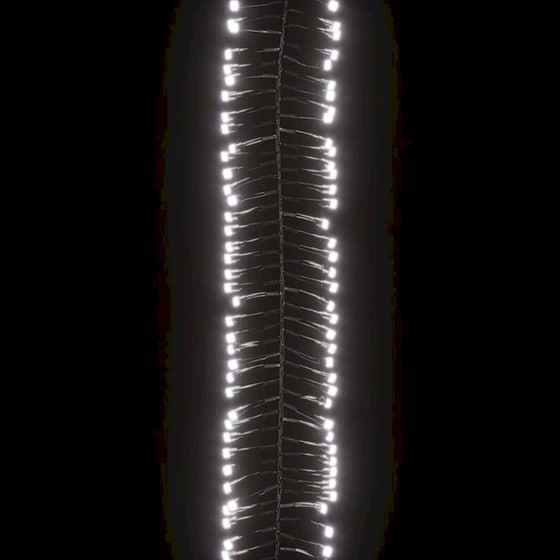Λάμπακια Cluster Vidaxl Με 2000 LED Από PVC 17m - Ψυχρό Λευκό image 5