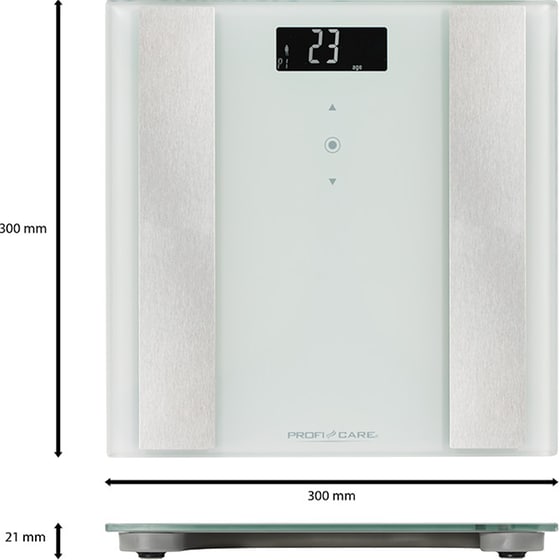 Ζυγαριά Σώματος PROFICARE PC-PW 3007 FA Λευκό image 2
