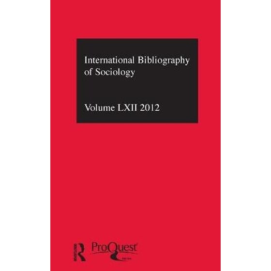 IBSS: Sociology: 2012 Vol.62 image 0